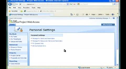 Manage&nbsp;Personal&nbsp;Settings&nbsp;in&nbsp;Project&nbsp;Server