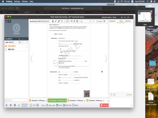 20-21年&nbsp;OET&nbsp;Tutorial26&nbsp;Listening&nbsp;and&nbsp;Speaking