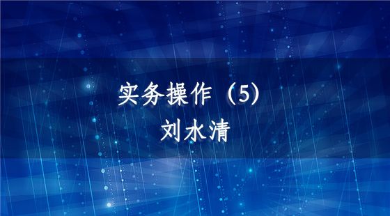 實(shí)務(wù)操作（5）-劉水清