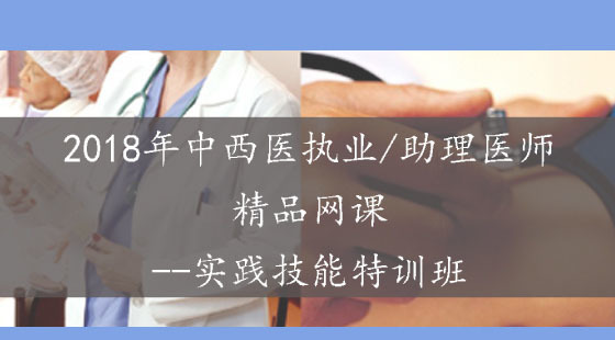 2018年中西醫(yī)助理醫(yī)師精品網(wǎng)課--實(shí)踐技能特訓(xùn)班