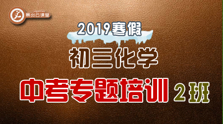 【2019寒假】初三化学中考专题课程