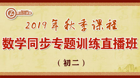 【2019年秋季】初二数学同步专题训练直播班