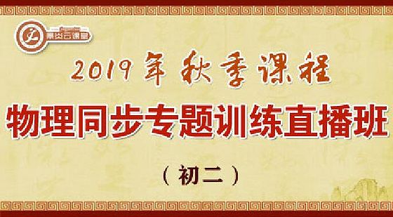 【2019年秋季】初二物理同步專題訓(xùn)練直播班