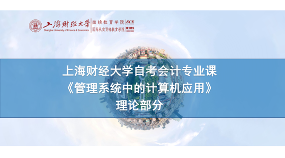 上海財(cái)經(jīng)大學(xué)自考會計(jì)專業(yè)課《管理系統(tǒng)中的計(jì)算機(jī)應(yīng)用》理論課